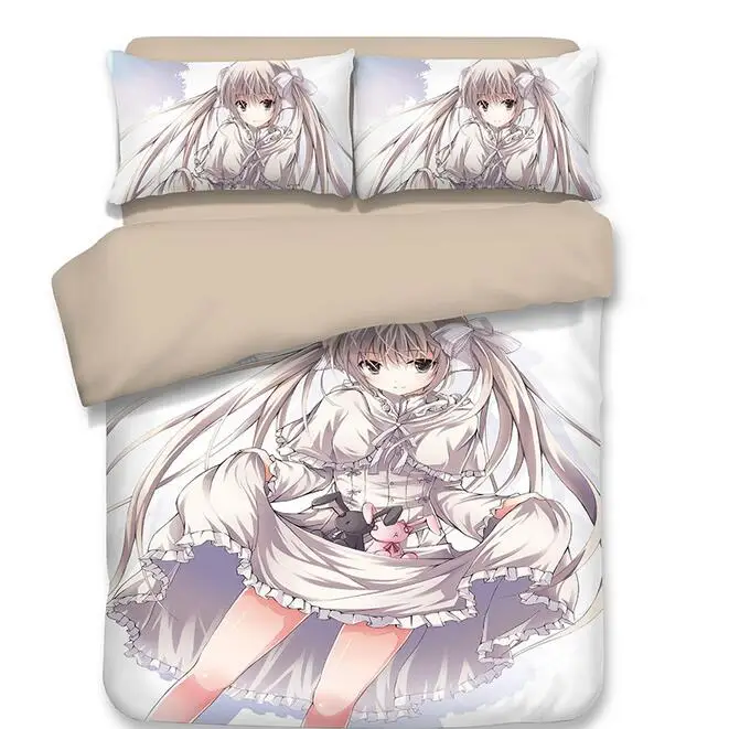 Комплект постельного белья с 3D-принтом аниме Kasugano Sora пододеяльник наволочки