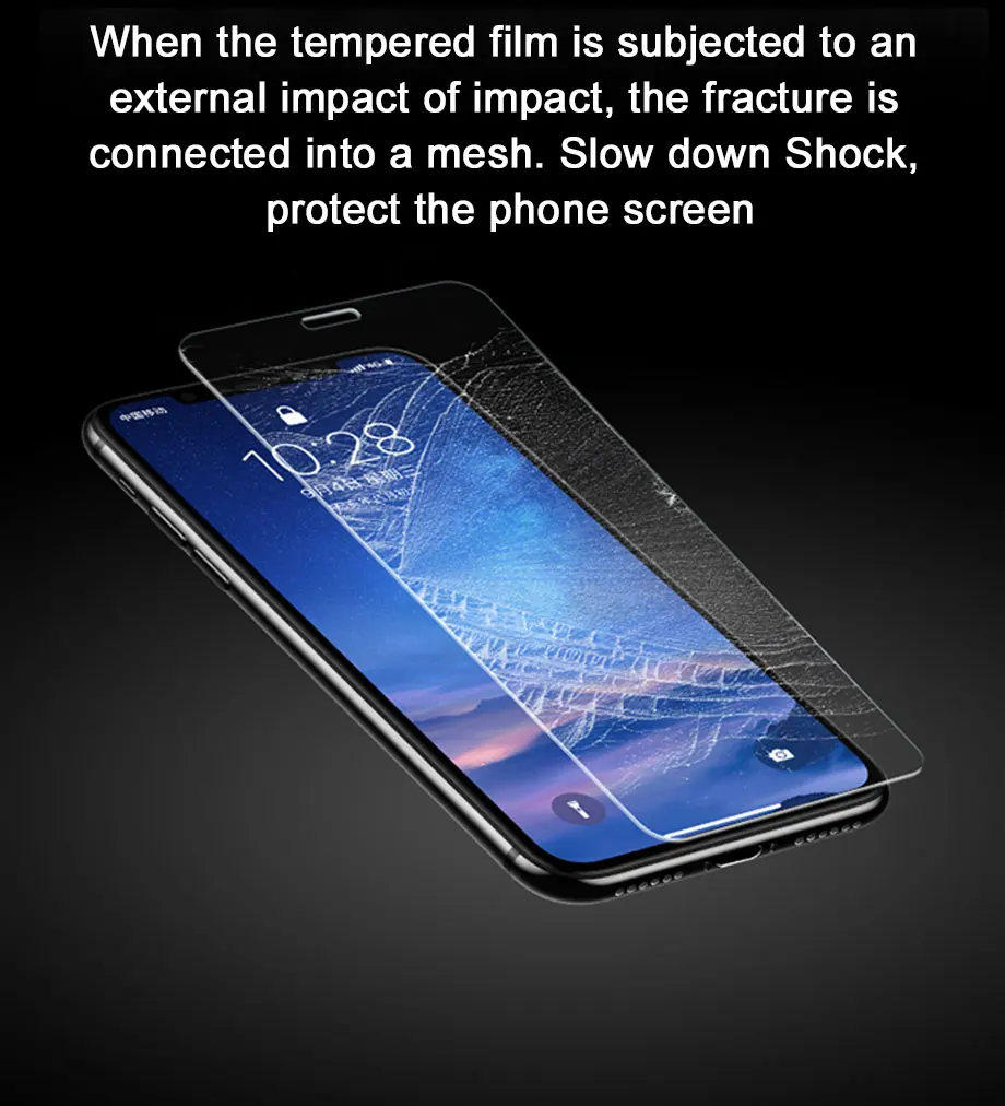 2 шт Полное покрытие защитное стекло для iPhone 11 Pro Max Закаленное стекло пленка на iPhone X XR XS Max 6 7 8 plus защита экрана