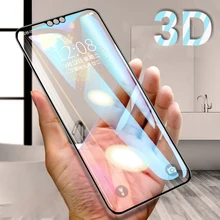 Vidrio Templado 3D EN Honor 8X para Huawei Honor 8A 8C 8S cubierta completa vidrio protector de seguridad en Honer 8 luz X C A S X8 película 9H(China)