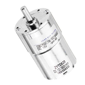 

Durable ZGB37RG Gear Motor DC12V 60rpm 37mm Eccentric Stem for DIY or Mechanical Work High efficiency and low noise