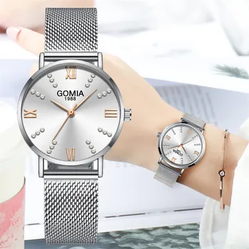 

Fashion Women Watches Creative The Latest Top Ladies Mesh Belt Ladies Watch Wild Simple Female Clock Gift relogio feminino 921