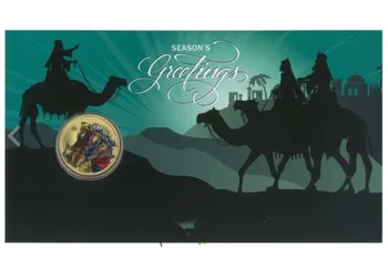 

Tuvalu coin Christmas Day Three Wise Men Memorial Coin Cover with original card book