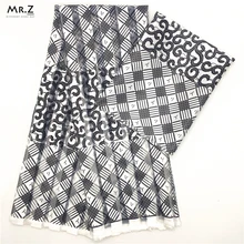 Mr. Z Африканский Воск Анкара ткань полоса Органза Шелковый воск новейший дизайн шелк органза ткань Африканский Воск стиль для женщин платье
