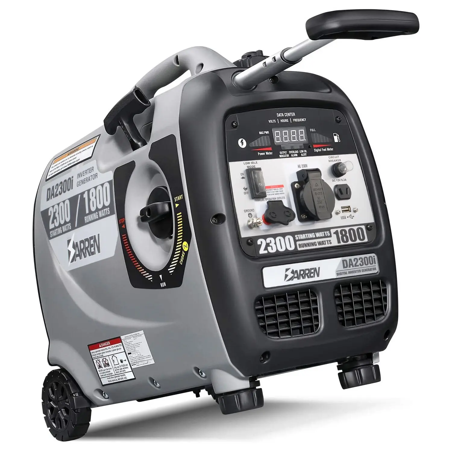 2.2Kw dijital invertör jeneratör jeneratör sessiz değişken frekans jeneratörü