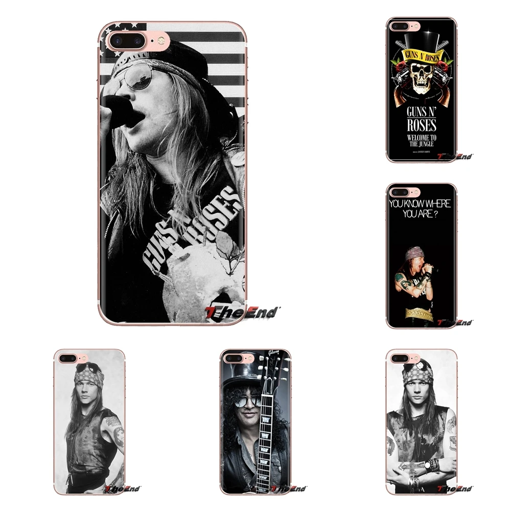 AXL guns n Roses мягкие прозрачные чехлы для Xiaomi Mi3 samsung A10 A30 A40 A50 A60 A70 Galaxy S2 Note 2 большое