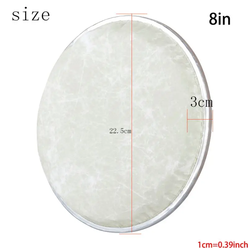 8 Inch 10 Inch Drum Skin Replacement Accessories Self-tuning Drum Skin Q6PB