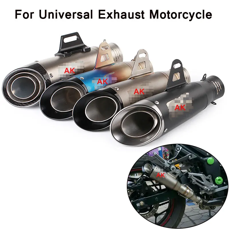 Echappement Escape Moto Akrapovic выхлопная труба мотоцикла Slin на трубе Кроссовый глушитель питбайк скутер для trk 502 msx 125 MT07 ATV