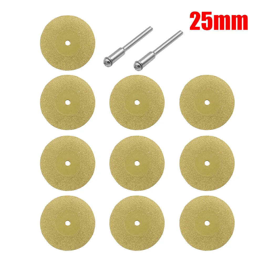 10Pcs/set 16-60mm Diamond Grinding Wheel Circular Cutting Grinding Disc Diamond Discs for Drill Fit Rotating Tool LB88