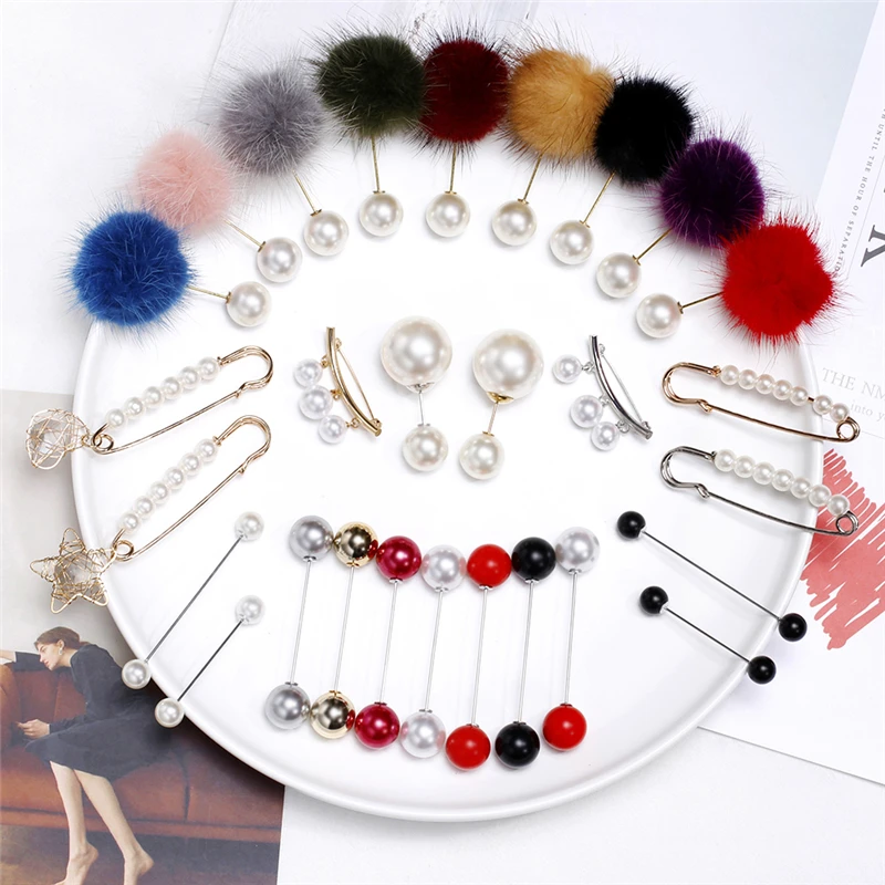 Женская Брошь в Корейском стиле с искусственным жемчугом | Украшения и