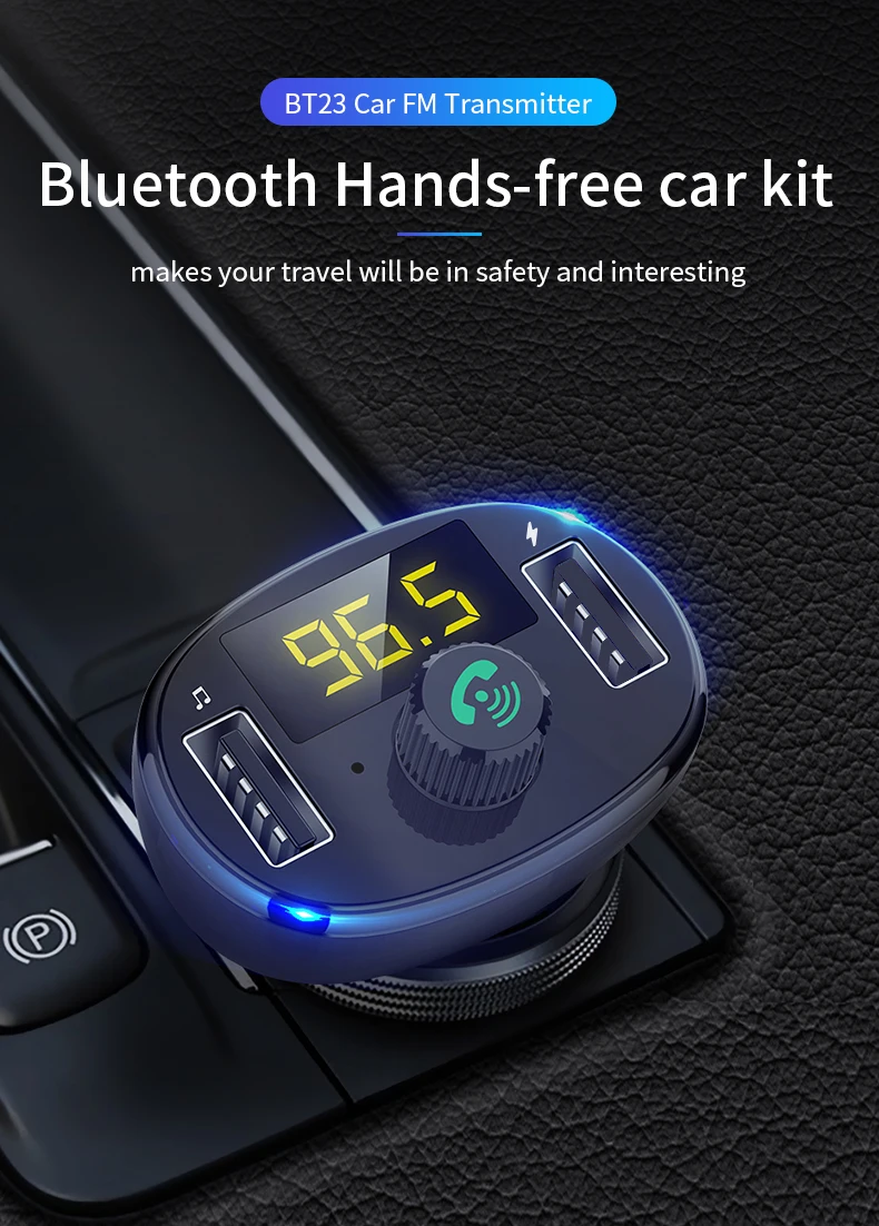 BT23 беспроводной Bluetooth fm-передатчик MP3 плеер USB флэш-накопитель автомобиля SD AUX гарнитура громкой связи DE FM модулятор Автомобильный аудио приемник