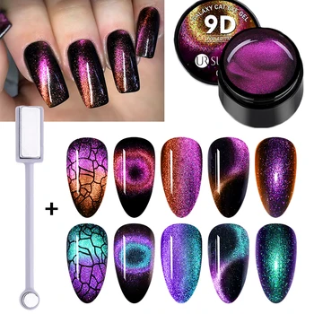 

UR SUGAR Magnetic Gel Polish 9D Cat Eye Magnet Nail Gel UV LED Set For Manicures For Nails Gel Lacquers Hybrid Varnishes