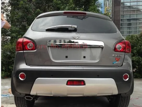 Подходит для Nissan Qashqai Dualis 2007 2008 2009 2010 2011 2012 2013 ABS Chrome Авто Задняя Крышка багажника отделка защитная накладка на дверь багажного отделения