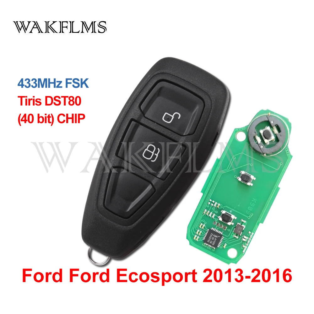 OCPTY 2X Flip Key Entry Remote Control Entry Remote key Fob Transponder Ignition Key fit for 03 04 05 06 07 08 09 10 11 12 13 14 15 16 Ford C-Max Fiesta Focus KR55WK48801 KOBLEAR1XT K0BLEAR1XT 