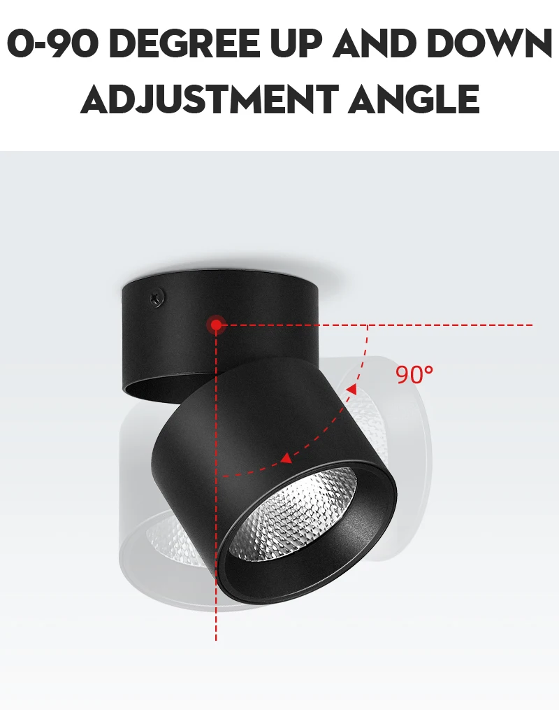 LED Downlight Spot Lamp 7W 10W 15W 220V Spot Light Surface Mounted Ceiling Spotlights Indoor LED Lighting Fixture for Room Store collingwood downlights