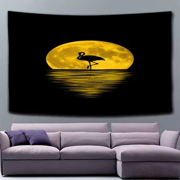 

Tapestry Moon Changing Wall Hanging Witchcraft Hippie Wall Tapestry Pink Wall Carpet Boho Home Decor Tapisserie