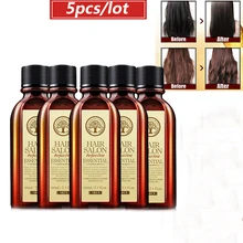 

5pcs 60ML Hair Care Moroccan Pure Argan Oil Hair Essential Oil for Dry Hair Types Multi-functional Hair Care for Woman