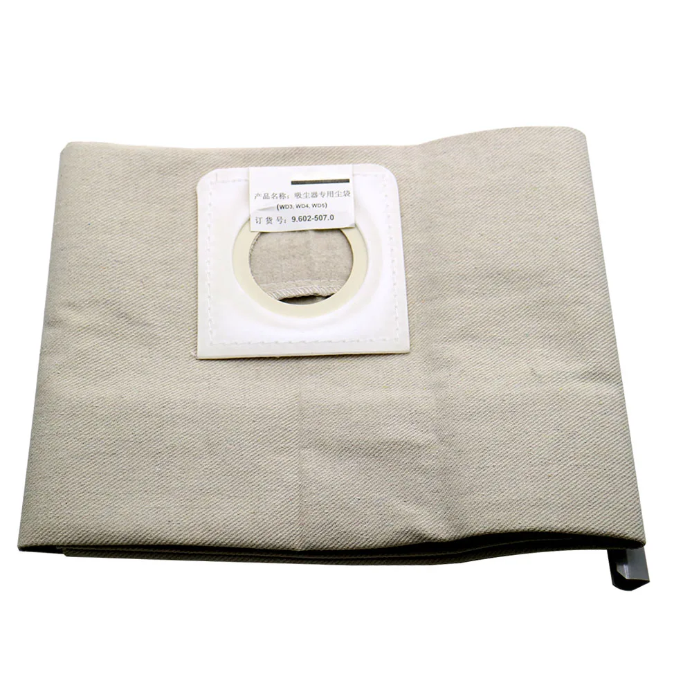 High quality New 1PCS Cloth DUST Filter BAGS For KARCHER WD3200 SE4001 MV1 MV3 WD3300 WD A2204 A2656 WD3.200 VACUUM CLEANER