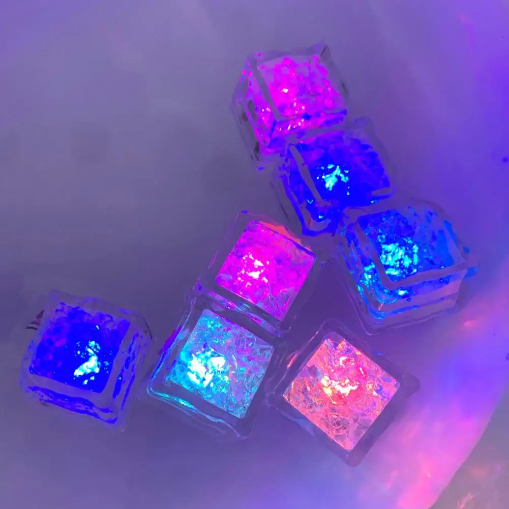 8 шт. детский купальный световой кубики льда с милым принтом животными Красочный