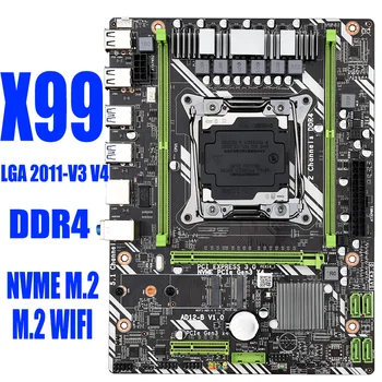 

QIYIDA X99 D4 motherboard slot LGA2011V3 V4 USB3.0 NVME M.2 WIFI SSD support DDR4 memory and Xeon E5 V3 processor