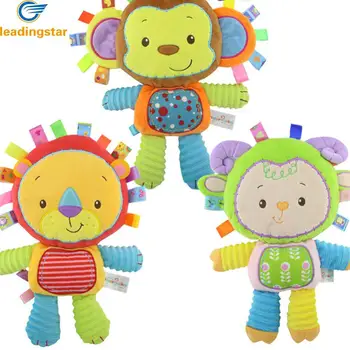 

Kuulee Kids Lovely Cartoon Stuffed Animal Soft Plush Toy Stuffed Rattle Toys for Boys and Girls