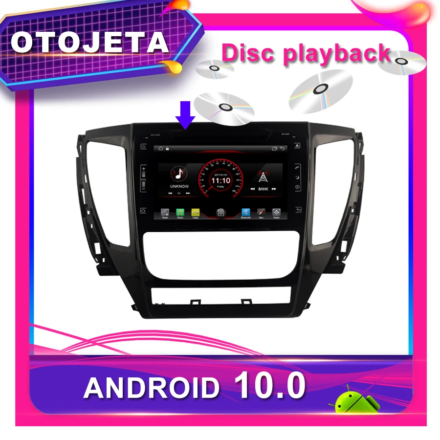 OTOJETA Автомобильный DVD Android 10,0 Автомобильный gps для MITSUBIHI PAJERO 8 дюймов Автомобильный Радио мультимедийная лента рекордер bluetooth навигация