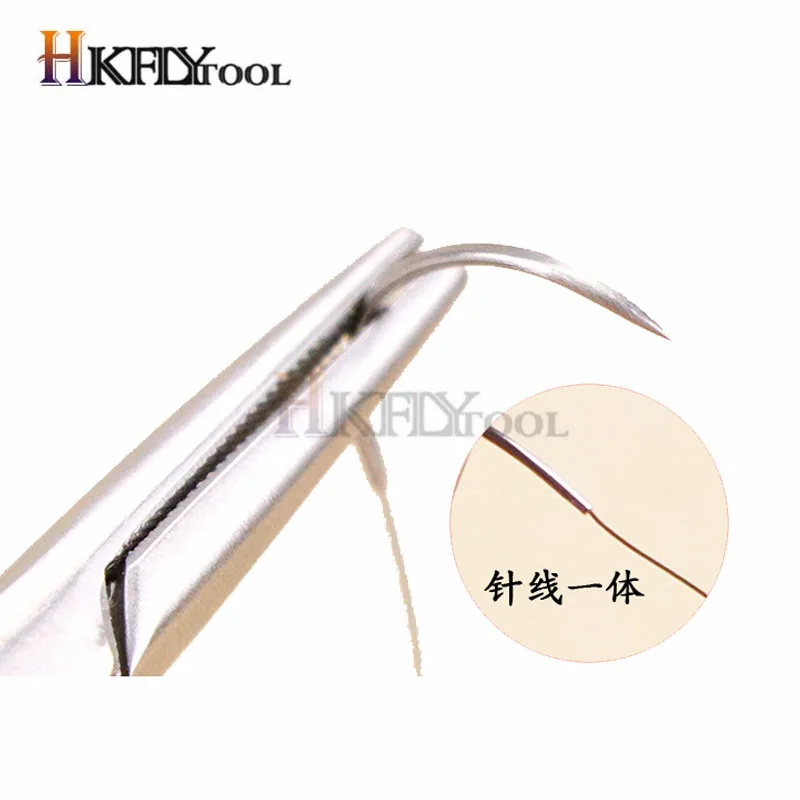 Round Suture needle surgery tool microsurgery nylon monofilament wire round harmless needle surgical instrument 10pc/set surgical needle tool