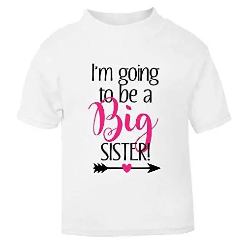 Детская футболка с надписью I'm going to be a Big Sister классная Повседневная pride модная