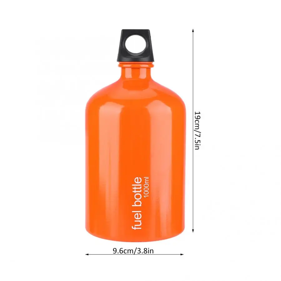 1000ML 530 мл/750 мл/1000 мл бутылка для хранения топлива портативный бак для газовой плиты контейнер для масла бак для хранения топлива для наружного кемпинга пешего туризма пикника - Цвет: 1000ML