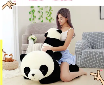 

Big Giant Panda Bear Plush Toy Stuffed Animals Doll Cartoon Kawaii Dolls Huge Size Cute Fairy Textile & Fabric Pastoral