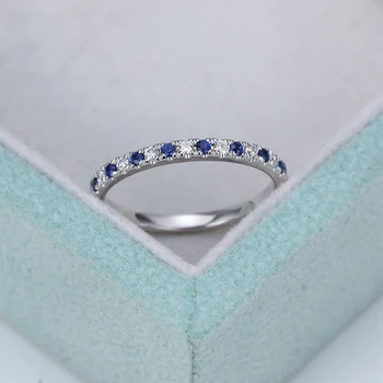 

Japanese And Korean Version Of Elegant Blue Crystal Ring Elegant Simple Ladies Jewelry Exquisite Fashion Gift Free Shipping