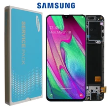 Super AMOLED For Samsung A40 LCD A405 LCD display touch Screen Digitizer Assembly with frame replacement repair parts