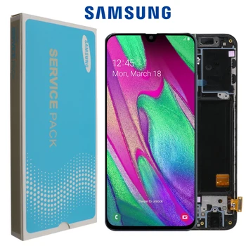 

100% Super AMOLED For Samsung A40 LCD 2019 A405 LCD display touch Screen Digitizer Assembly with frame replacement repair parts