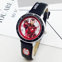 DISNEY Spiderman Captain America Iron Man Kids Wristwatch Student Quartz Watch Christmas Birthday Gift Super Hero Boys Clock 1