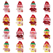 

Hot Pink LaLafanfan Kawaii Cafe Mimi Yellow Duck Plush Toy Cute Stuffed Doll Soft Animal Dolls Kids Kawaii Plush Toys Rag Doll