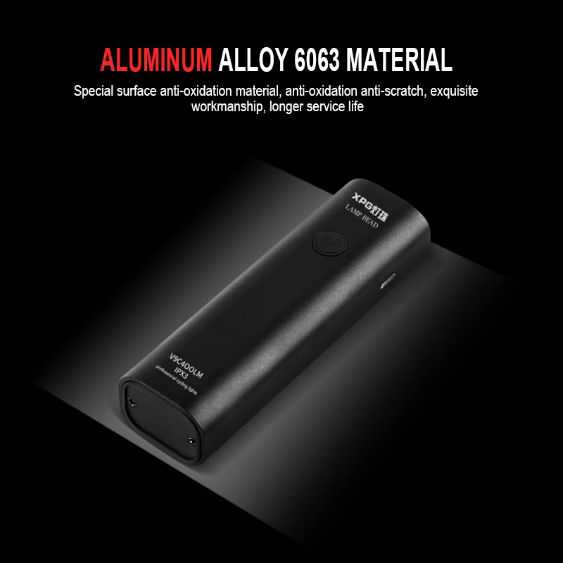 Night Ride Bicycle Aluminum Alloy Glare Bike Headlights Outdoor Camping Waterproof Flashlight