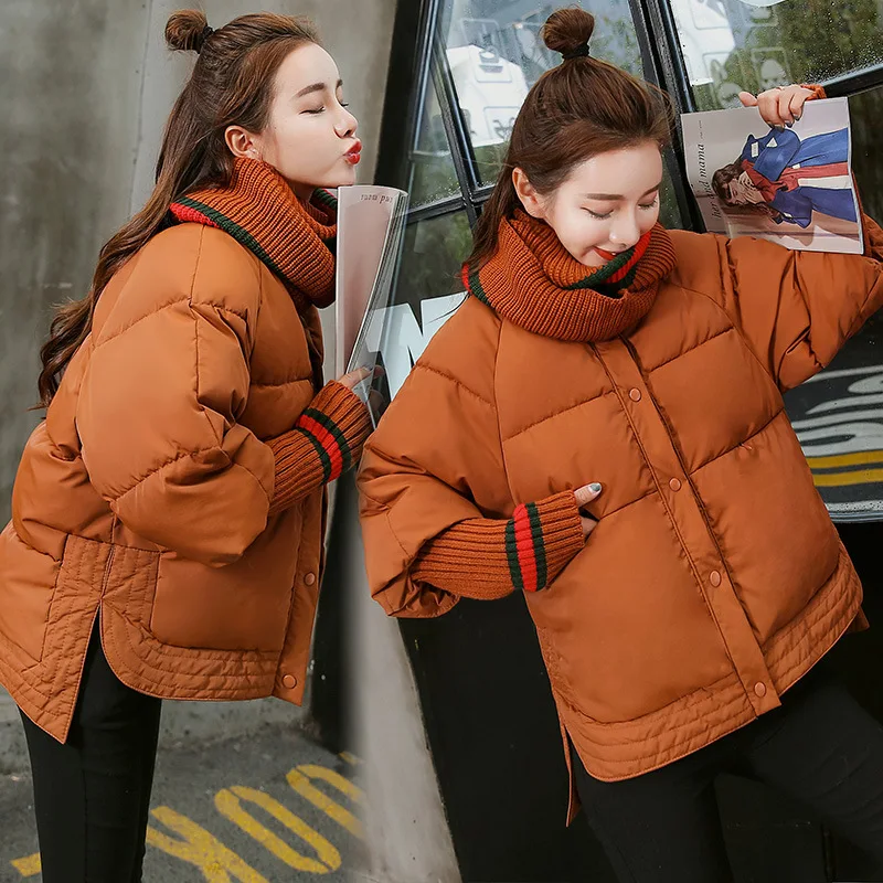 

Fall And Winter Clothes Korean-style 2019 New Style BF Style Students Loose Thick Warm Cotton-padded Clothes Women's Hooded Cott