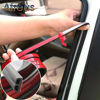 

B Shape Rubber Car Door Sound Insulation Seal Strip Sticker For Honda Civic Fit dio Toyota Avensis t25 Corolla RAV4 Yaris chr ez
