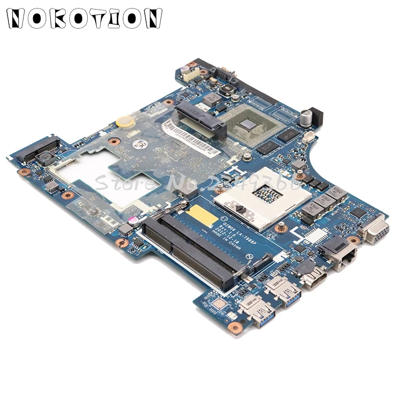 NOKOTION для lenovo G580 материнская плата для ноутбука QIWG6 LA-7988P основная плата HM76 DDR3 HD4000 710M видеокарта