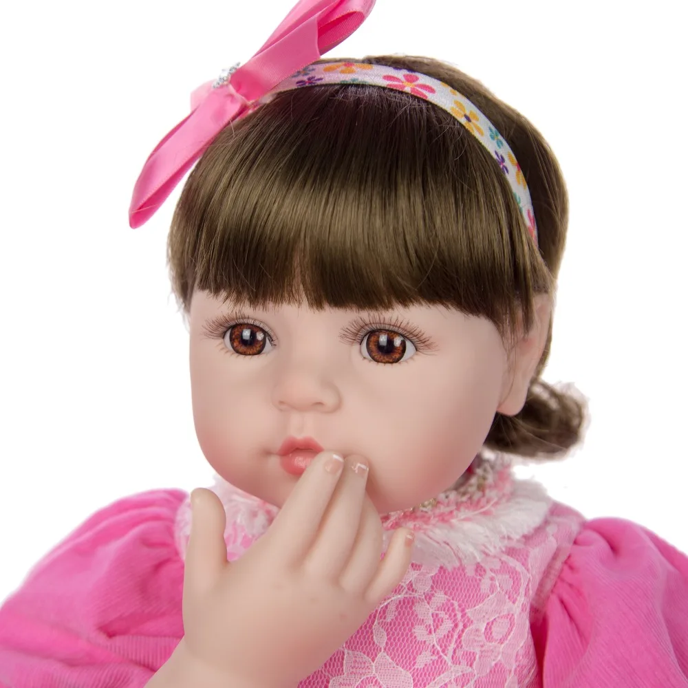 24inch 60cm reborn toddler girl doll silicone vinyl reborn baby fashion doll toys gift for children