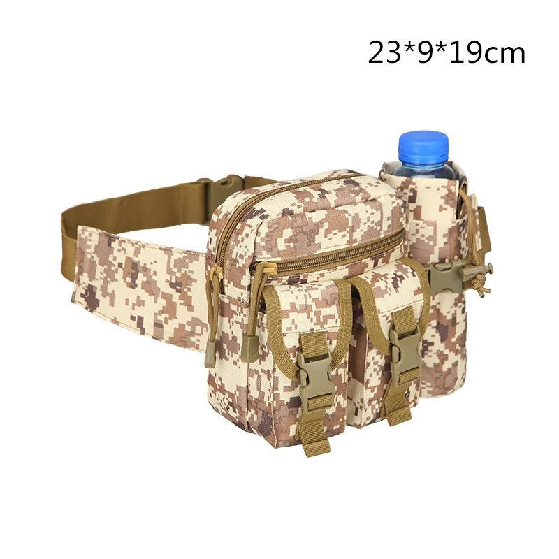 Desert Digital Bag Vilead 1000D нейлоновая водонепроницаемая сумка для бега с чайником Военная камуфляжная походная поясная сумка для мужчин и женщин уличная тактическая сумка - Цвет: Desert Digital Bag