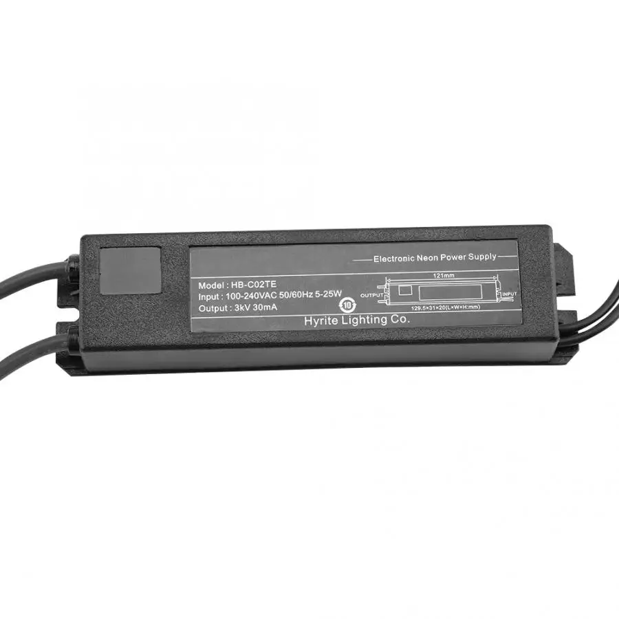 3KV 30mA 5-25W Voltage Transformer Neon Light Transforme Sign Electronic Transformer Power Supply Dimmer ams