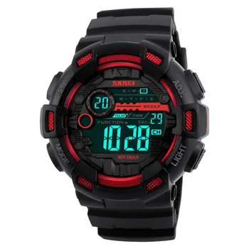 

Luminous Countdown Waterproof Student PU Sports Style Digital Outdoor Adult Electronic Men Watch