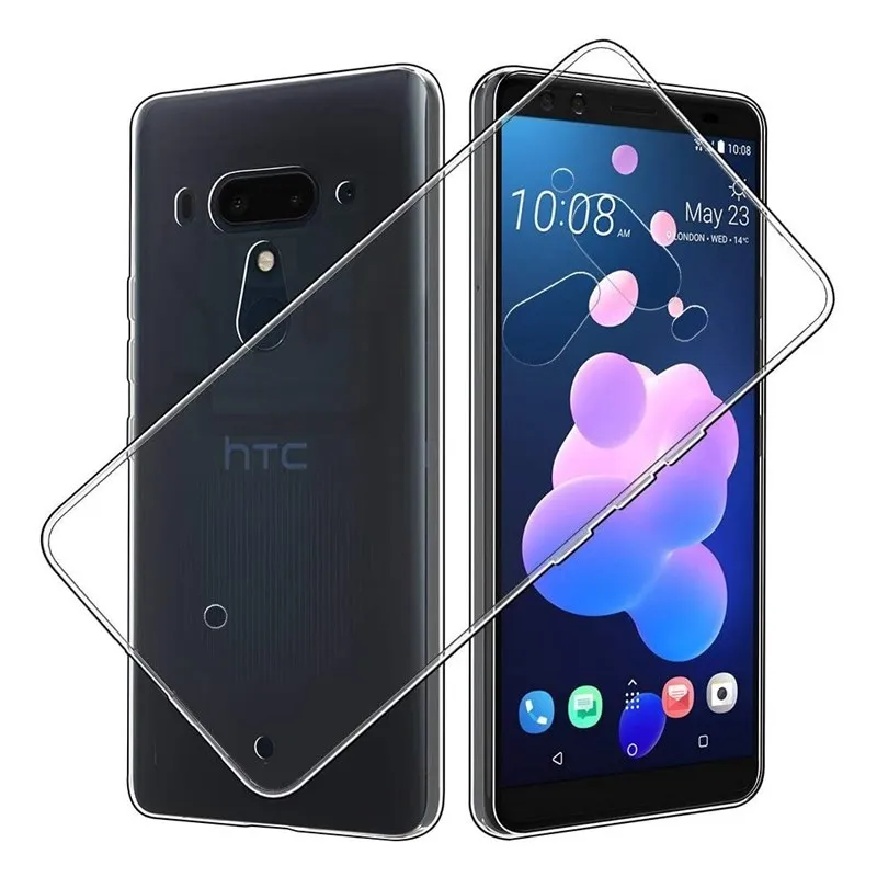 Супер тонкий прозрачный мягкий чехол для HTC Desire 12 19 19S Plus 10 Evo M7 M8 M9 M10 телефона U12 Life