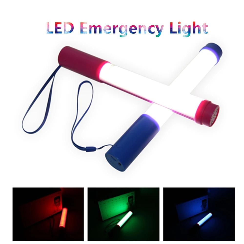 

USB Portable Rechargeable LED Emergency Flashlight emergency led Tube light multifunction Lamp Portable night light strobe bulb