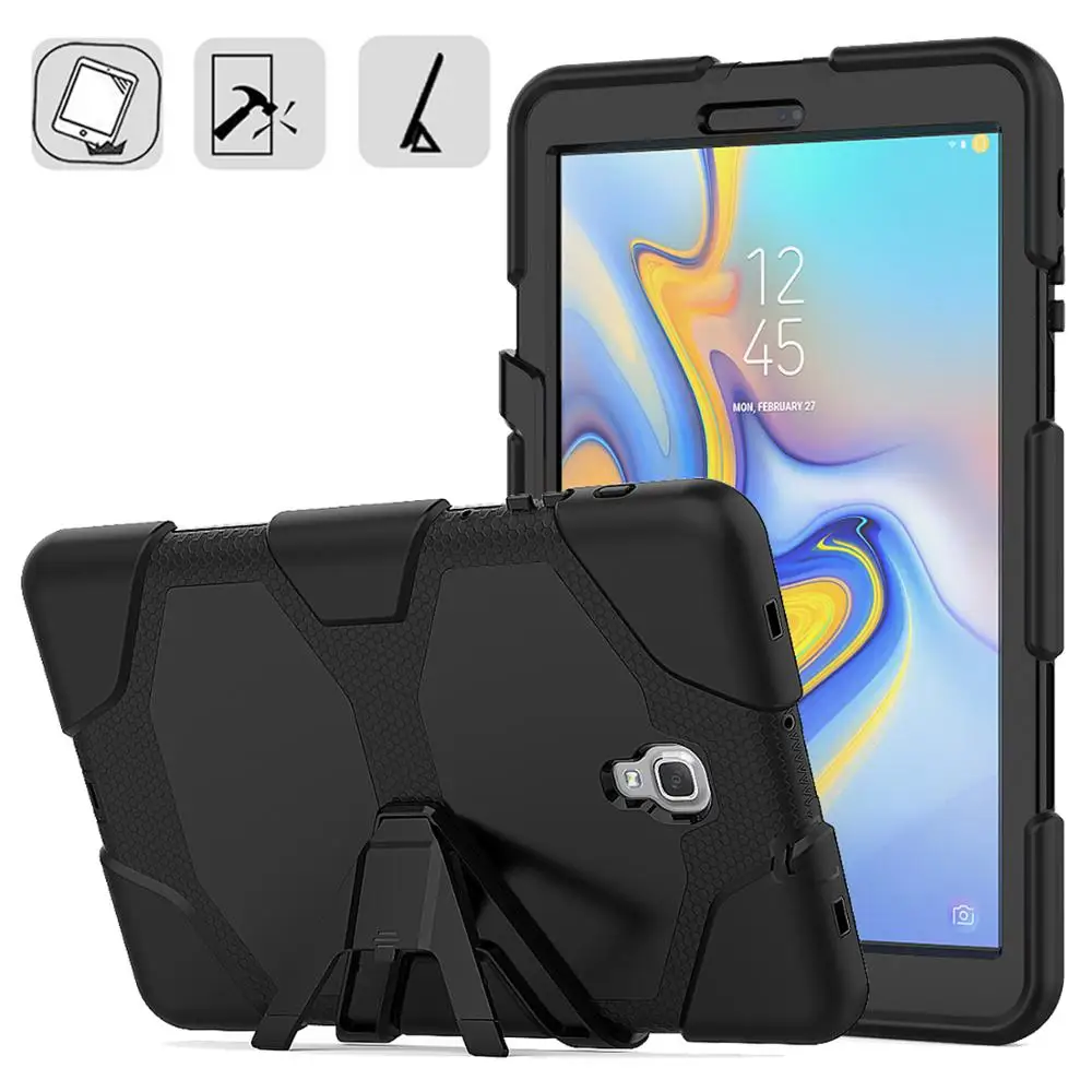 Чехол для Samsung Galaxy Tab A 10,5 SM-T590 T595 T597 с экранной пленкой силиконовый детский противоударный Броня прочный полный защитный