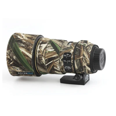 Линзы rolanpro пальто для Nikon AF-S 300 мм F4E PF ED VR защитные пистолеты одежда камуфляжная камера пальто Защита объектива рукав - Цвет: Lens Collar Grass