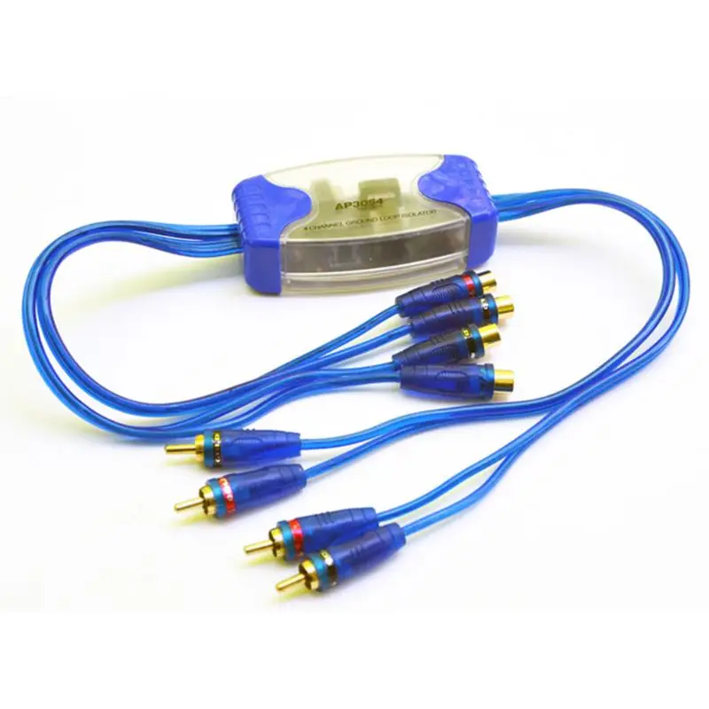 Universal Noise Sound Eliminator 4 Channel RCA Ground Loop Isolator Noise Filters For Car audio noise filter
