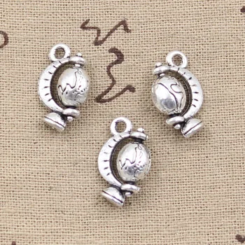 

12pcs Charms Tellurian Earth Globe 17x12mm Antique Bronze Silver Color Pendants DIYCrafts Making Findings Tibetan Jewelry