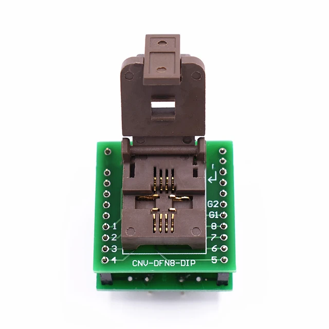 QFN8 DFN8 WSON8 Programming Socket Pin Pitch 1.27mm IC Body Size 5*6 mm ...