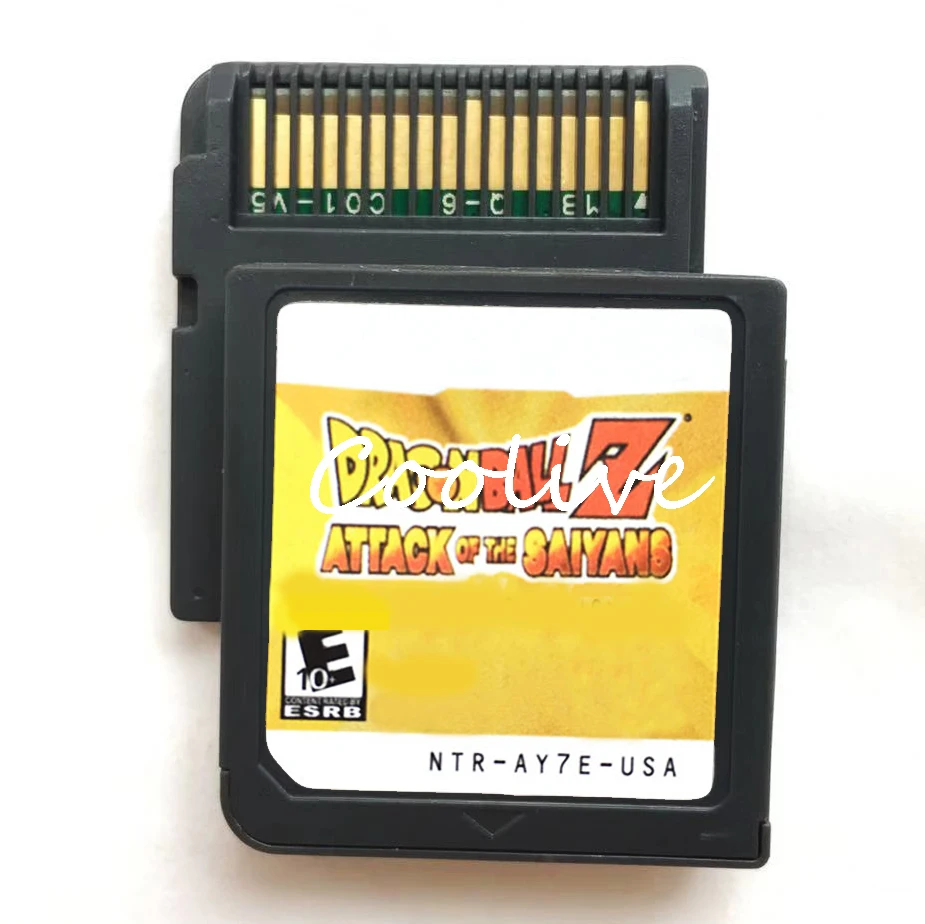 

ENG/FRA Dragon Ball Z Attack of the Saiyans Video Game Accessories Compilation Cartridge Card for 64 bit Console US Cover